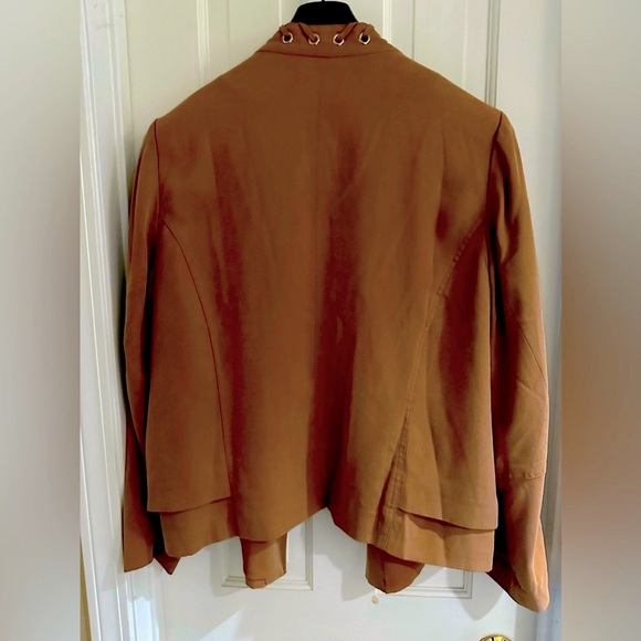 Women’s Chicos Light Brown Topper Jacket, 3/16/XL soft suede like feel - Picture 2 of 8